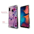 thumbnail image 3 of Butterfly Flower Pink Case for Samsung Galaxy A20 / A30 6.4'' 4 Cushion Corners TPU Bumper + Hard Acrylic Back Shockproof Scratch-Resistant Cover for Girls Women Teen, 3 of 4