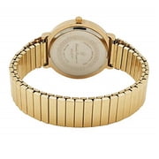 Charles Raymond Unisex Gold 8 Stretch Band Classic, Easy Reader Watch with Clear Gold Arabic Numbers on Dial, Medium Size Face - 8197 STRETCH