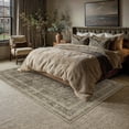 thumbnail image 4 of BERTHMEER 9’x12' Large Vintage Area Rugs Clearance for Living Room Bedroom Office Dining Room Farmhouse Golden Brown Oriental Rugs Non Slip Traditional Distressed Rugs, 4 of 10