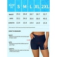 thumbnail image 5 of Charmo Womens Swim Shorts with Ruched Pockets High Waisted Board Shorts Swimsuit Bottom, 5 of 6