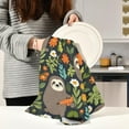 thumbnail image 6 of GZHJMY Cute Sloths Kitchen Towels 18x28inch Ultra Soft Absorbent Quick Drying Kitchen Dish Towels Washable Cleaning Cloths Hand Towels Tea and Bar Towels, 4 Pack, 6 of 7