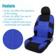 thumbnail image 4 of Cubierta de Asiento Delantero Kit Tela Unique Bargains Azul, 4 of 6