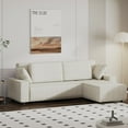 thumbnail image 1 of 96" Modular Cloud Sectional Sofa, L-Shaped with Movable Ottoman & Pillows, 1 of 7