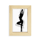 thumbnail image 1 of Caliente mujer hermosa silueta bailando Escritorio de madera Arte Pintura 5x7 pulgadas marco de foto foto, 1 of 4