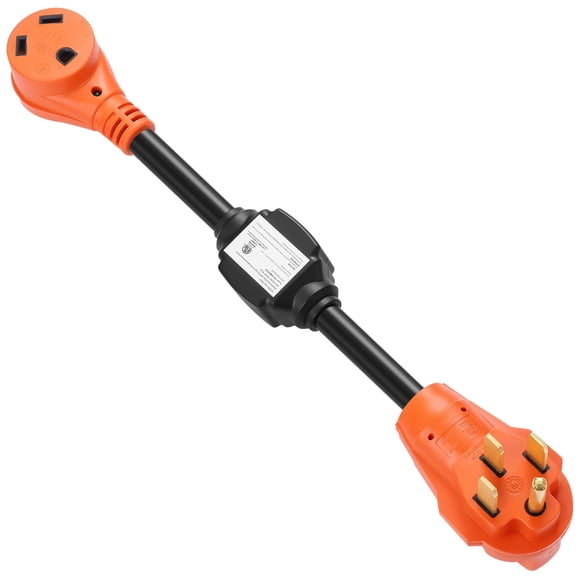 Adaptador RV de 50 Amperios a 30 Amperios Manshan de 45 cm 125V 3750W