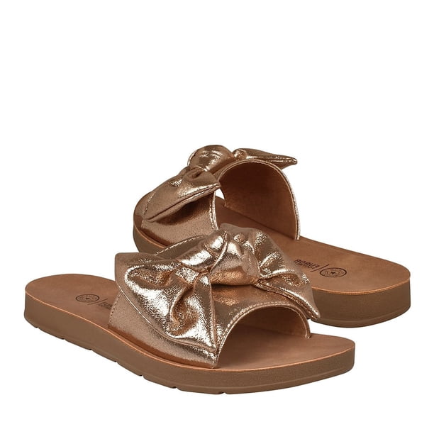 SANDALIAS CASUALES PARA DAMA FUROR 17267 ORO Furor 17267