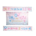 thumbnail image 3 of Baby Gender Banner, Gender Reveal Banner Safe  Tear  Comfortable Texture Polyester Material Rustic Style  for Indoor for Outdoor, 3 of 8