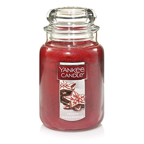 22 OZ YANKEE CANDLE GINGERBREAD MAPLE PILLAR LARGE 2 WICK JAR CANDLE HOLIDAY NEW 