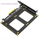 thumbnail image 2 of Adaptador Dual U.2 A PCIe 4.0 X8, Elevador de Tarjeta U.2 SFF-8639, Compatible con 2 SSD U.2, Compatible con Win8/10/11 Linux, 2 of 5