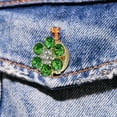 thumbnail image 3 of Elegantes gemelos de plata para hombre, con diseño de botones y piedras preciosas brillantes, para camisa de vestir formal de negocios, regalo, 3 of 6