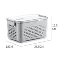 thumbnail image 3 of Fruit Containers For Fridge, Food Storage Containers With Removable Colander And Lid, Stackable Refrigerator Produce Storage Bins For Fruits Vegetables Berry Meat Fresh, 3 of 9
