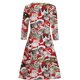 thumbnail image 3 of ICHUANYI Clearance And Winter Women Causal Christmas Printing Long Sleeve Loose Dress(Gray, XXL) ICHUANYI WER2023081503379, 3 of 3