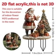 thumbnail image 3 of Home Santa Claus and Kids Sun Garden Sign Hanging Outdoor Pots Decorative Ground Home Decor, 3 of 6