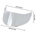 thumbnail image 3 of Visera Para Casco De Motocicleta Gafas de casco antivaho con lente de protección facial completa para AGV K5 K3SV K1 (transparente), 3 of 7
