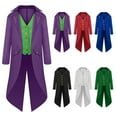 thumbnail image 1 of Penkiiy Pyjamas Assortis pour Famille Vêtements de Fête Parent-Enfant Vêtements Rétro pour Hommes Mi-Longs Punk Rétro Smoking Rouge Pyjamas de Noël TP, 1 of 10