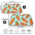 thumbnail image 3 of Picia Cartoon Carrot Curved Windshield Sunshade Accordion Folding Style Auto Shade for Car Truck SUV Van Blocks UV Ray Sun Visor Protector -, 3 of 7