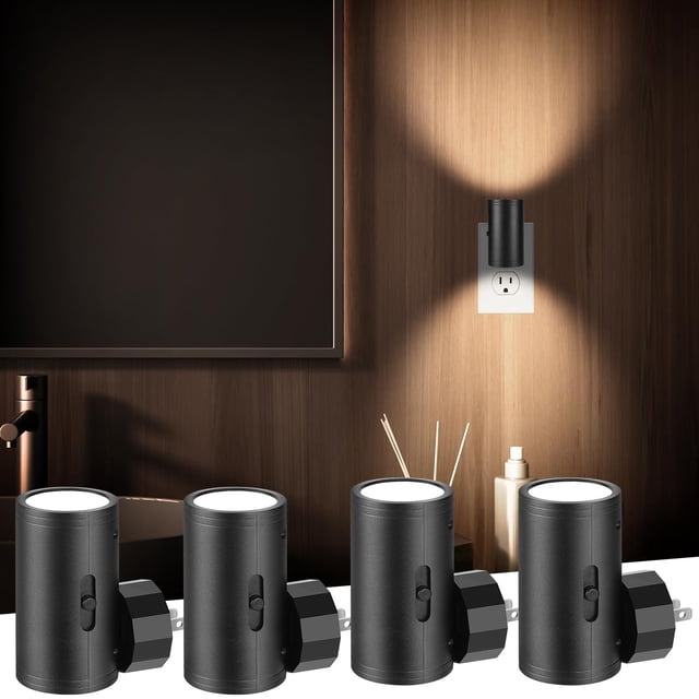 Luz nocturna LED TSEXES, sensor del anochecer al amanecer, 5-300 LM, 3000 K