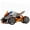 Orange, variant on Godderr Kids Baby Toy Car Toy Motorcycle Lighted Pull Back Toy Car for Boys and Girls Aged 3-9 Years Old