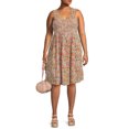 thumbnail image 2 of Terra & Sky Women's Plus Size Smocked Sun Dress, 2 of 5