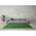 thumbnail image 3 of Ahgly Company Indoor Rectangle Abstract Emerald Green Modern Area Rugs, 4' x 6', 3 of 4