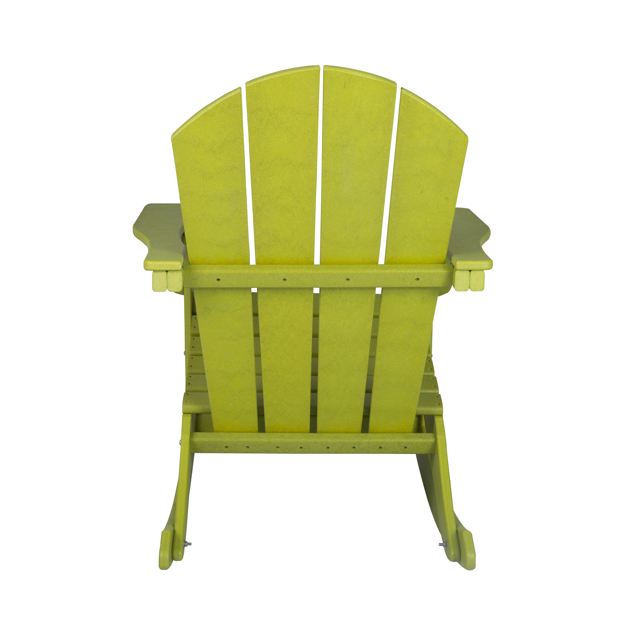 GARDEN Plastic Adirondack Rocking Chair for Outdoor Patio Porch Seating, Lime - image 2 of 7