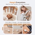 thumbnail image 6 of Dreamegg Baby Sound Machine with White Noise & Night Light, Portable Baby Soother for Home & Travel, Cream, 6 of 9