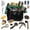 Multicolor, variant on Horse Grooming Kit 14 Pieces, Horse Brushes Set for Grooming & Bathing Supplies, Professional Horse Supplies with Mane & Tail Comb, Curry Comb, Hoof Pick, Gloves & Mesh Tote Bag for Equine Care