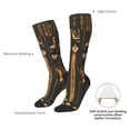 thumbnail image 4 of Sikiie Ancient Egyptian Hieroglyph Print Knee Socks, High Socks Long Stretchy Sock Women Knee High Stocking, Long Socks for Women, 4 of 6
