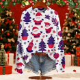 thumbnail image 1 of Chandails Grande Taille pour Femmes 2025 Imprimé Graphique Tendance Manches Longues Col Rond Tricot Automne Décontracté Coupe Ample, 1 of 6