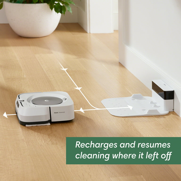 iRobot Braava Jet M6 Ultimate Robot Mop- Wi-Fi Connected, Precision Jet Spray, Smart Mapping, Works with Google Home, Ideal for Multiple Recharges and Resumes -