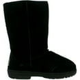 thumbnail image 2 of Bearpaw Women's Meadow Suede/Sheepskin/Wool Black Ii Mid-Calf Suede Boot - 5M, 2 of 3