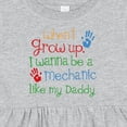 thumbnail image 4 of Inktastic Mechanic Like Daddy Girls Baby Dress, 4 of 5