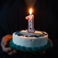 thumbnail image 4 of Chef Craft Classic Numeral Candle, Number 0, 3 inch, White/Red, 4 of 4
