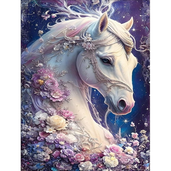 Dww-30 X 40 Cm ,licorne Diamond Painting Broderie Diamant Peinture Canevas 5d Tableau Enfant Adulte Strass Lot Puzzle Dessin Decoration Murale Chambr