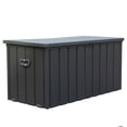thumbnail image 4 of Miekor Furniture 100 Gallon Outdoor Storage Deck Box Waterproof, Large Patio Storage Bin for Outside Cushions, Throw Pillows, Garden Tools, Lockable (Dark Gray) No.0917, 4 of 7