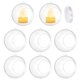 thumbnail image 1 of Uxcell 8 Pcs Soportes de Tealight Colgantes Globos 4" Bolas de Acrílico Recargables, Contenedor de Adornos Navideños de Plástico para Decoración de Fiestas en el Hogar DIY, 1 of 7