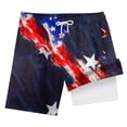 thumbnail image 4 of Gubotare Boys Fourth of July Swim Short Boys Swim Trunks Summer Beach Quick Dry Swimsuit Bathing Suit (Dark Blue,Size 5-6 Years), 4 of 4