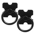 thumbnail image 5 of Black Ring Cabinet Knobs 2pcs Set Modern Metal Drawer Pull Handles for Dresser Wardrobe Cupboard Furniture Easy Installation Creative Design, 5 of 5