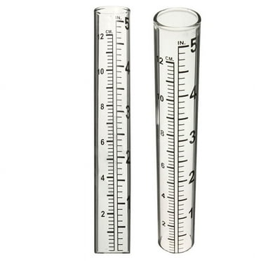 Clearance! 1X Rain Gauge Glass Tube Replacement For Outdoor Garden Z6T4