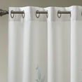 thumbnail image 3 of Madison Park Botanical Pattern Adult Indoor Burnout Window Panel 50 inch x 84 inch Turnout Curtains in Aqua, 3 of 5