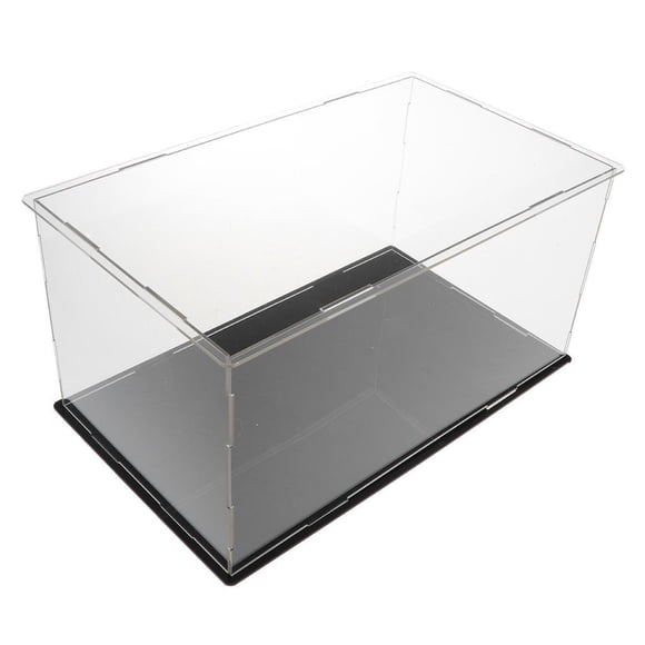 Vitrina acrílica Inteprter Cajas de protección a prueba de polvo 22x11.5x15.5cm Almacenamiento y organización del hogar 28x16x14cm