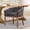 Gray, variant on EHANCIS Mid Century Modern Barrel Dining Chairs, Chenille Upholstered with Natural Hardwood Frame, Farmhouse Linen Fabric Accent Chair for Dining Room,Kitchen,Office,Gray