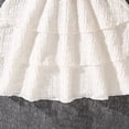 thumbnail image 4 of EnJoCho Summer Dress for Girls Puff Short Sleeve A-Lined Princess Dress Spring Solid Cotton Beach Vacation Boho Outfits Teens A-Line Boho Dress, 4 of 8