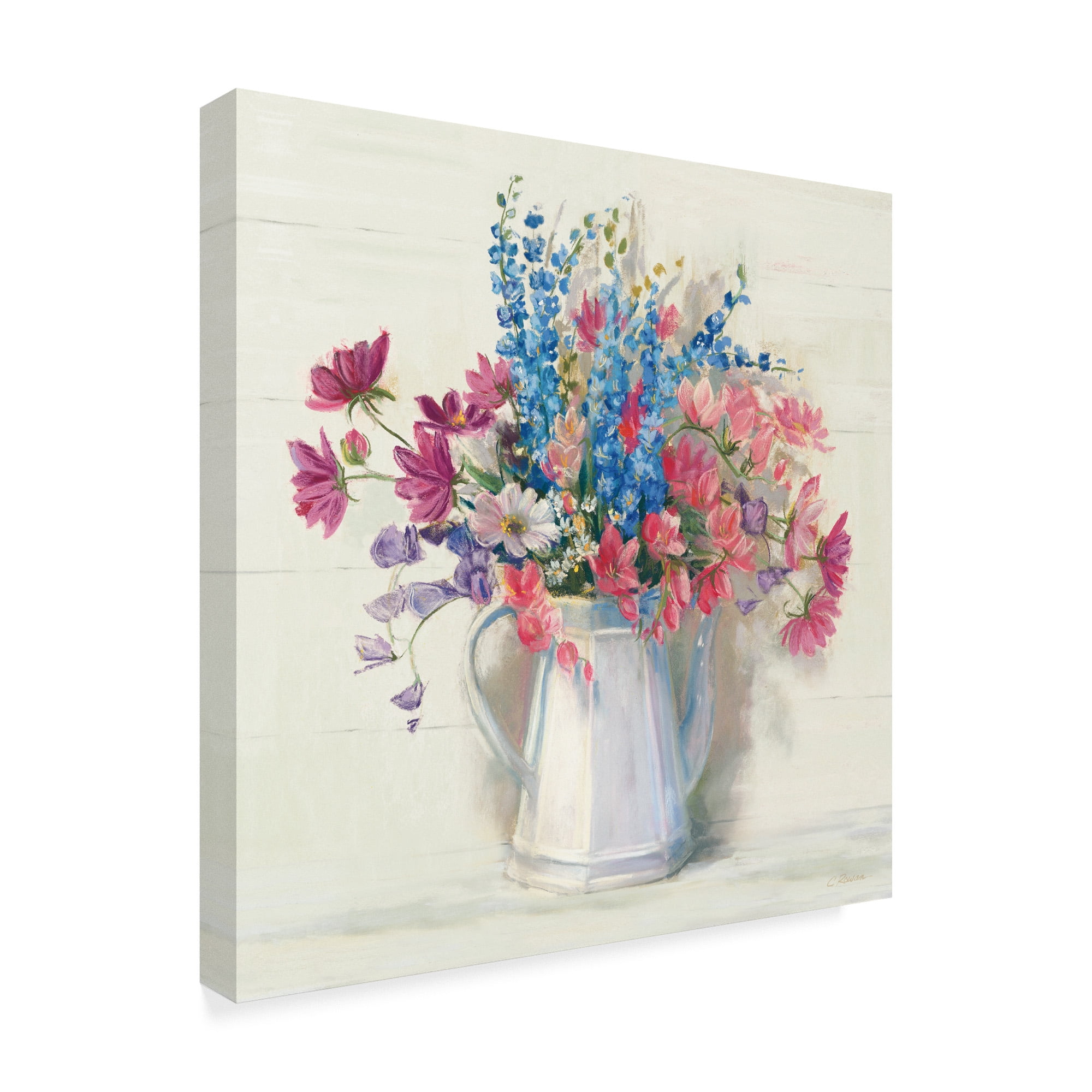Trademark Fine Art 'Ironstone Bouquet I Bright' Canvas Art by Carol Rowan