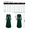 thumbnail image 5 of Kitsin Women's Velvet Holiday Party Gowns Maxi Dress, 5 of 9