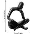 thumbnail image 4 of Reading Woman Statue for Home Decor, Abstract Art Resin Sculpture, Bookshelf Modern Aesthetic Ornament, Contemplative Figurine Decorations, 4 of 8