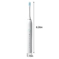 thumbnail image 3 of High Frequency Electric Toothbrush for Adults Kids Soft Bristles,Sonic Electric Toothbrush for Adults Battery On Clearance with 8 Brush Heads,6 Modes Electric Toothbrush with Bracket and Travel Case, 3 of 9