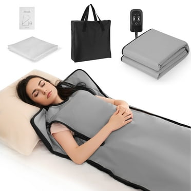 Naipo Infrared Sauna Blanket for Detoxification Relaxation Portable Far Infrared Sauna to Relax and Rejuvenate Your Body and Mind Perfect for Home Sauna Therapy-Grey
