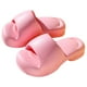 thumbnail image 4 of Pantuflas de baño suela gruesa elástica sandalias de ducha con absorción de impactos Color liso suave para mujeres para Hotel ANGGREK  Otros, 4 of 8