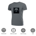 thumbnail image 3 of Coolnut Men's T Shirt Odor Protection Short, Panda With A Hacker Theme Mens Short Sleeve Tees, Grey Crew-Neck Casual Tee Shirts, M, 3 of 6